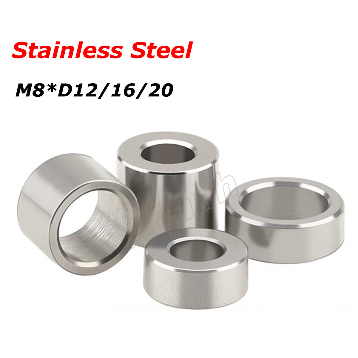 M8 Stainless Steel Spacers Standoff Round Unthreaded Bushing Sleeve Washers Shim eBay