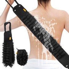 Exfoliating Back Scrubber for Shower, Dual-Sided Bath Back Scrub Washcloth Towel