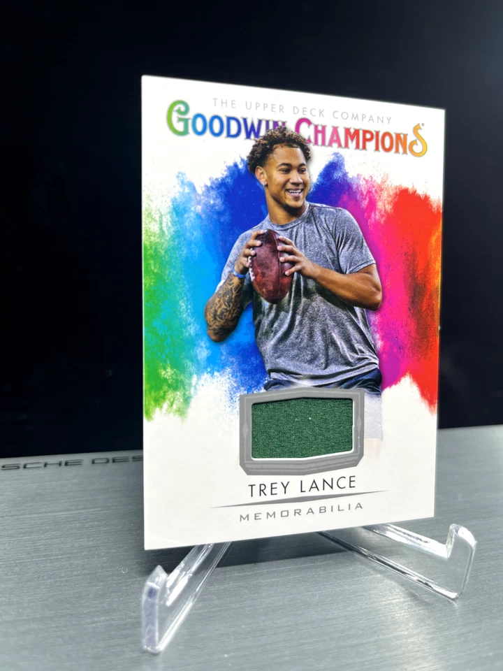 2021 TREY LANCE - Goodwin Champions Splash of Color Memorabilia #SM-LA Rookie RC - Image 3 of 4