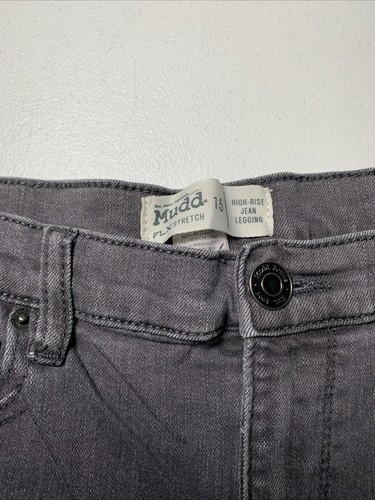 DAMEN GRÖSSE 15 JEANS HOHE TAILLE JEGGING STRETCH GRAU SKINNY KOMFORT TASCHEN CASUA - Bild 5 von 12