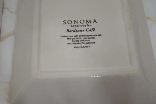 Sonoma LIFE + style Bordeaux Café 4 "Chef" Dishes Candy Decorative - Picture 7 of 8