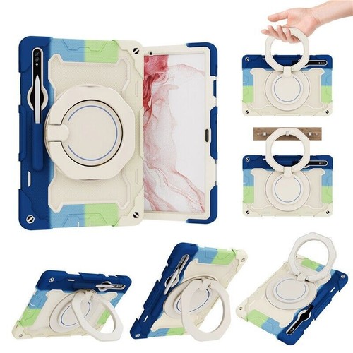 Tablet Armor Stand Hard Case Cover For Samsung Galaxy Tab S7 FE S8+ S9 Ultra - Picture 58 of 91