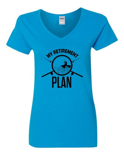 My Retirement Plan (Fishing) Women's V-Neck T-Shirt - Picture 10 of 12