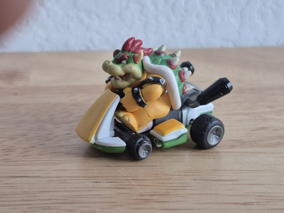 #ad #ad Super Mario Bowser Pull‑Back Jet Ski Racer TOMY Mini Mario Kart Toy $11.25