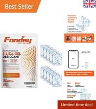 50-Pack Food Grade Silica Gel Packets - 1 Gram for Moisture Control