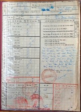 Original Signature Document Trung tuong Thai Quang Hoang 1960 South Viet Nam_LDP