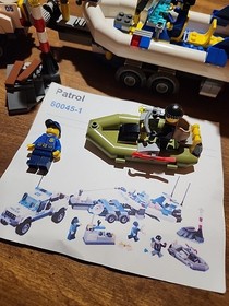 LEGO CITY: Police Patrol *Set 60045* No Manuals, No Box, Missing Some Stickers