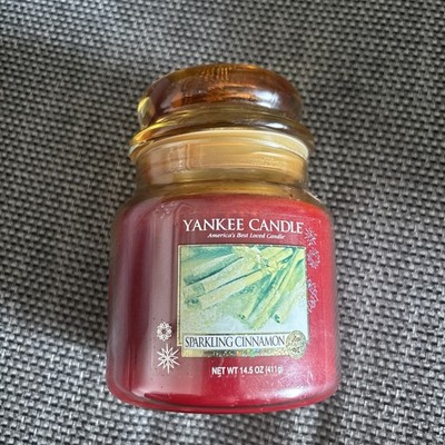 Yankee Candle Sparkling Cinnamon Medium Bar 411gm Old Label 