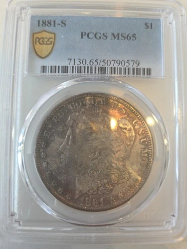 1881 S Morgan Silver Dollar $1 NGC MS 65