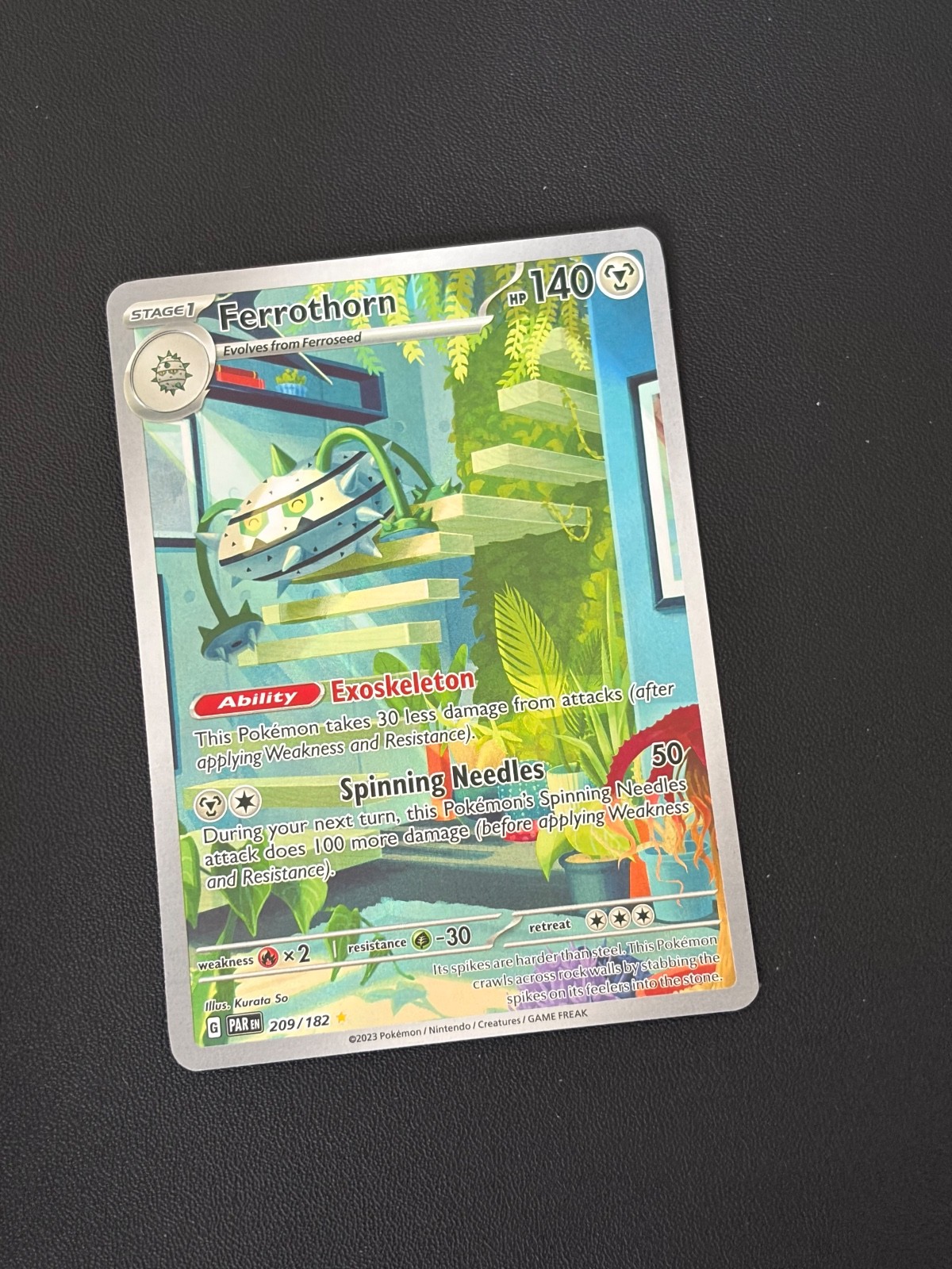 FerrothornSV04: Paradox Rift 209/182 Pokemon TCG Holo