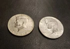 KENNEDY SILVER HALF DOLLARS 40% LOT OF 2 COINS 1967