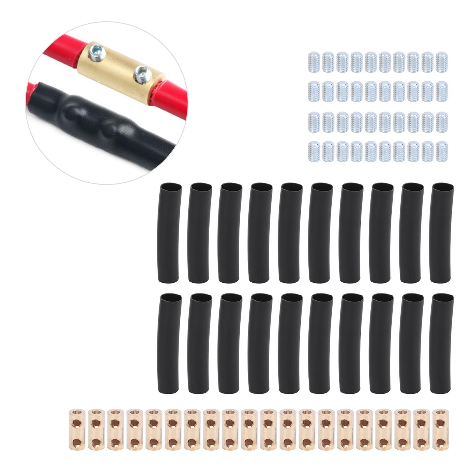 20 Sets 10 AWG Gauge Wire Connector Nut Kit Copper Excellent Conductivity 10 Gau