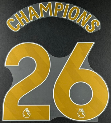 ARSENAL CHAMPIONS 26 OFFIZIELLES AVERY DENNISON GOLD SPIELERGRÖSSE SET VERSAND AM SELBEN TAG