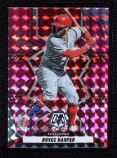 2022 Panini Mosaic Pink Camo Mosaic Prizm Bryce Harper #152 09a9
