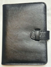 Photo Album Brag Book Leather Cover 20 6x8" Photos Graphic Image Crocodile Black