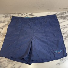 VTG Polo Sport Ralph Lauren Shorts Men L Blue Swim Trunks Mesh Lined Americana