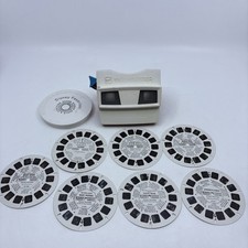 Vtg Gaf View-Master Viewer w/ 7 Disney Favorites Reels Bambi Mickey Mouse etc.