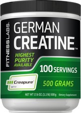 Fitness Labs German Creatine Monohydrate Powder | 500 Grams | Unflavored