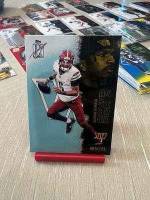 Numbered 2025 Topps Signature Class Football Jayden Daniels Aqua /225 