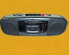 AIWA CS-P5W Portable Mini Boombox Stereo Radio & Cassette Recorder TESTED WORKS!