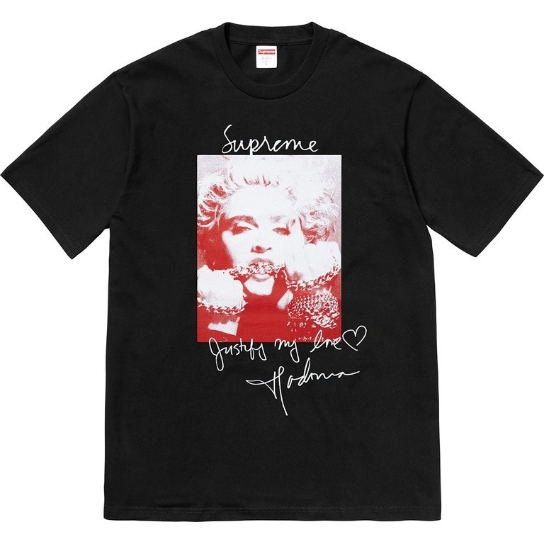 Supreme x Madonna Tee Justify My Love FW18 (FW18T1) Men's Size S