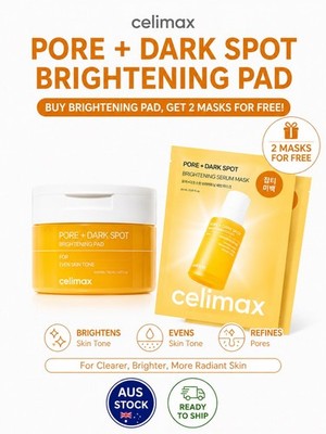 Celimax Pore + Dark Spot Brightening 40Pads + FREE Brightening Serum Mask x2 Set