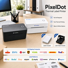 Shipping Label Printer Bluetooth/USB + Holder Labels 4x6 Labels Royal Mail Evri