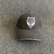 Siberian Machines Wolf Logo Baseball Cap Strapback Black Adjustable