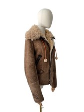 Diesel Vintage Real Shearling Cropped Jacket ...
