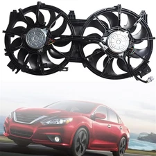 Dual Radiator Condenser Cooling Fan Assembly Replacement for 2007-2018 Altima...