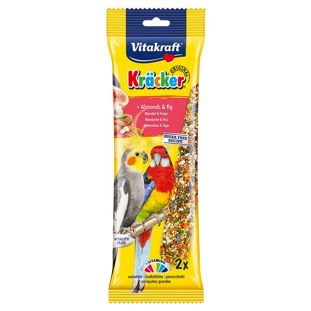 Vitakraft Cockatiel Treat Sticks Almond & Fig Parrot treat tasty and nutritious