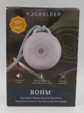 Yogasleep Rohm Portable White Noise Sound Machine 3 Soothing Natural Sounds NEW