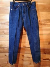 VTG Levis Jeans Men measures 30x29 size Denim 501xx Button Fly Straight 10/06