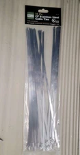 STOREHOUSE 12 in. Stainless Steel Cable Ties, 25-Pack