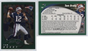 2002 Topps Chrome Tom Brady #100