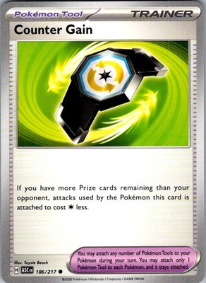 Counter Gain Ascended Heroes 186/217 Common Pokemon Near Mint