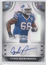 2014 Panini Crown Royale Rookie Signatures 80/99 Cyril Richardson Auto 8p3