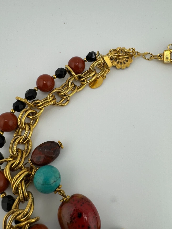 Collar babero vintage Jose & Maria Barrera para mujer multicolor Foto 4 de 4