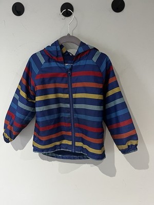 Jungen Regenmantel blau, gestreift, 18-24 Monate, Basic Jacke, sehr guter Zustand  Vorteile Charity 