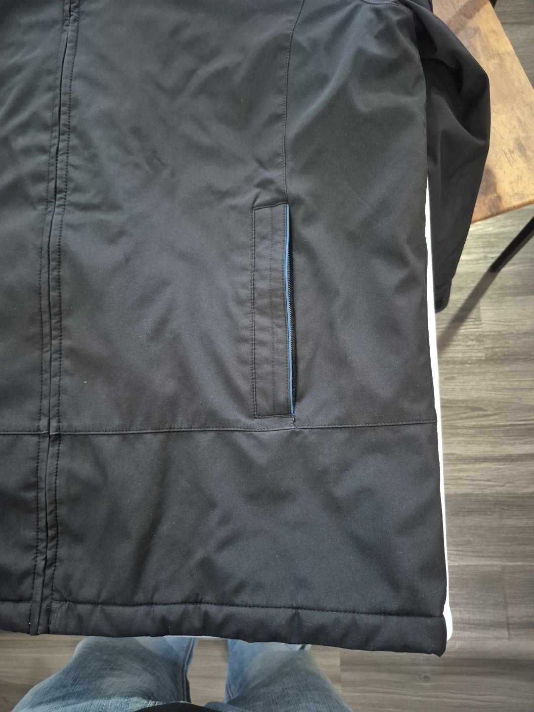 Weatherproof Black Polyester Softshell Double Zip… - image 3