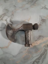 Handmade Brass Viking Axe Head Handle for Antique Walking Stick Cane Gift