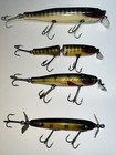3 Creek Chub Pikie Lures and 1 Unknown Vintage Wood Lure — photo 5