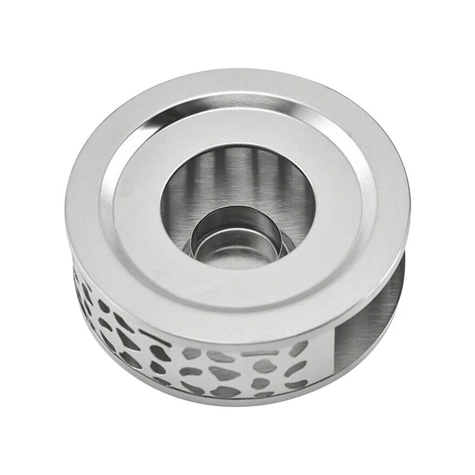 Calentador de té Estufa Camping Café Pesca Vidrio Calentador Hueco Cocina Redondo Foto 4 de 4