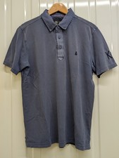 Musto Mens Ocean Outfitters Polo Shirt Large L Indigo Blue S/S Sailing Nautical