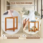 Wood Corner Shower Stool Comfortable Corner Shower Bench CoyKk