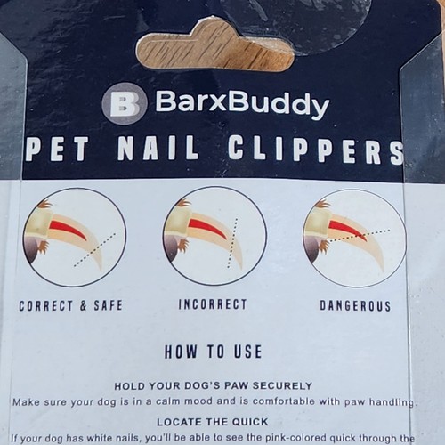 Dog Nail Clippers With Safety Guard | Pet Nail Clippers With Bonus Nail File - Picture 7 of 9