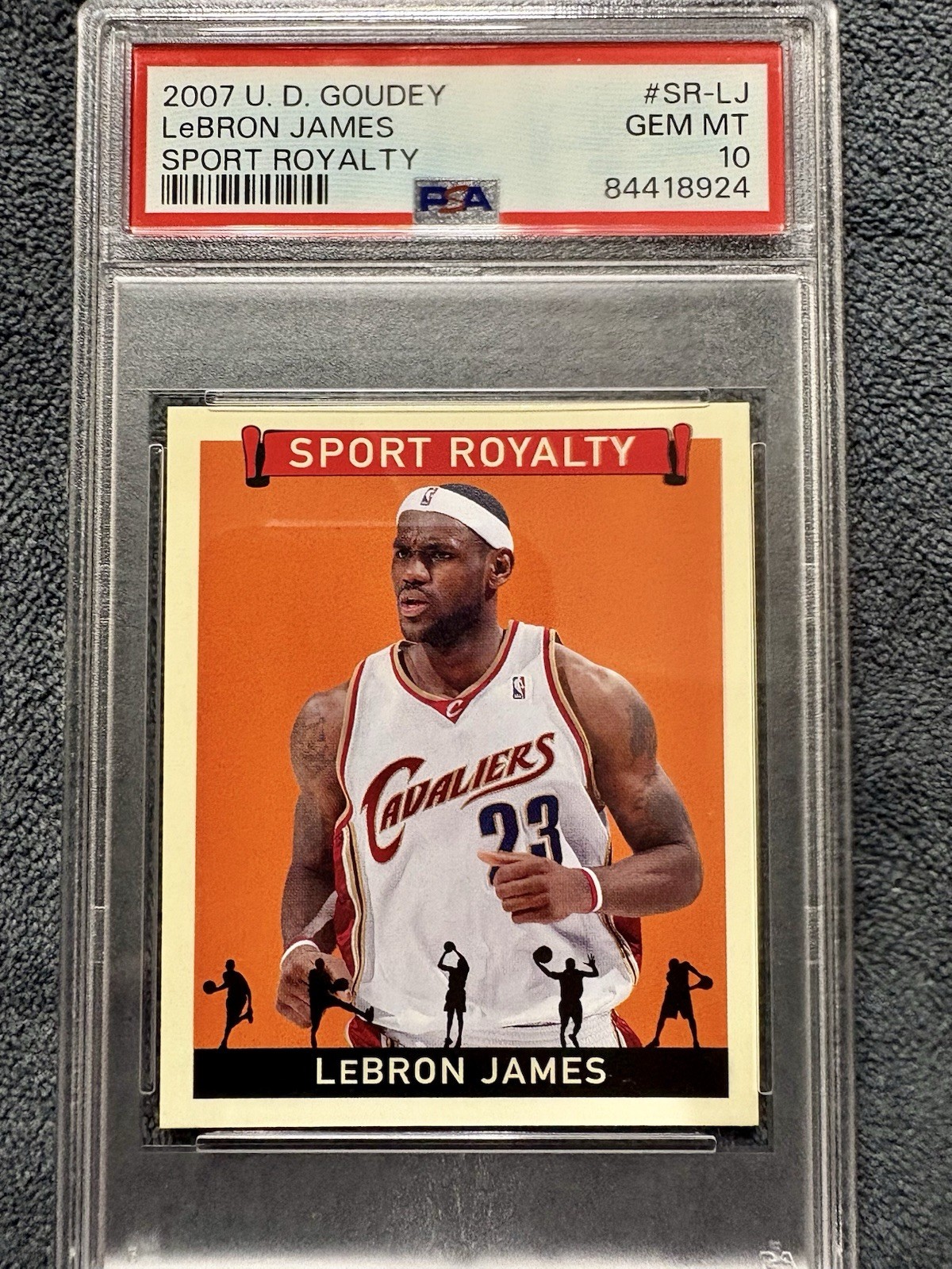 2007 UPPER DECK GOUDEY LEBRON JAMES SPORT ROYALTY #SR-LJ PSA 10 RARE