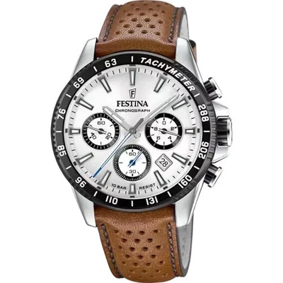 Montre-bracelet chronographe à quartz Festina Timeless F205611 pour homme, 45 mm - Photo 1/4
