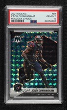 2021 Panini Mosaic Choice Peacock Prizm Zach Cunningham #87 PSA 10 GEM MT 14t3