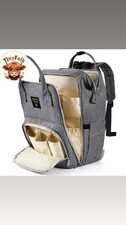 Light Grey Open Wide Diaper Bag